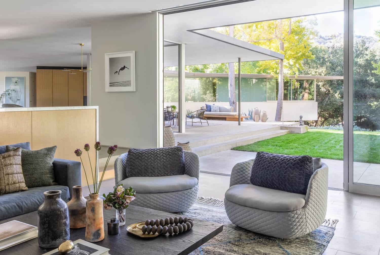 Comfortable den with warm natural light
