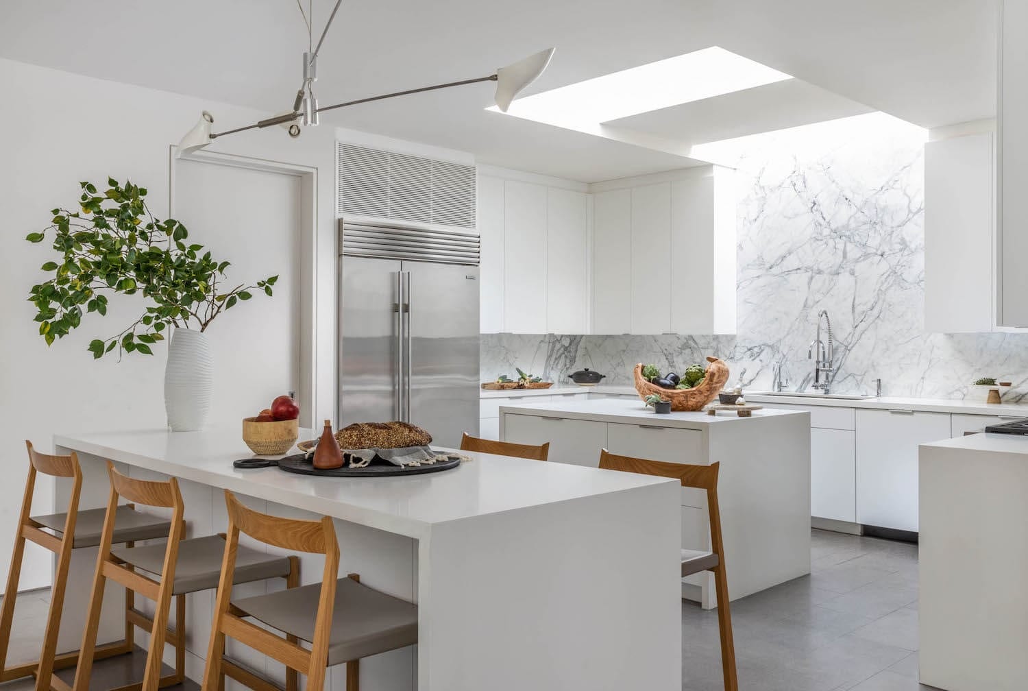 Updated kitchen in a Fryman Canyon Estates home